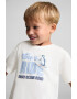 Mango Tricou de bumbac cu imprimeu surf - Pled.ro