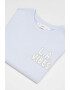 Mango Tricou din bumbac cu imprimeu text LAvibes - Pled.ro