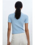 Mango Tricou polo crop Alverta - Pled.ro