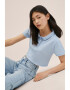 Mango Tricou polo crop Palm - Pled.ro