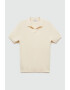 Mango Tricou polo cu aspect striat Fluid - Pled.ro