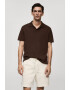 Mango Tricou polo cu model uni Lino - Pled.ro