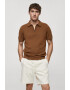 Mango Tricou polo tricotat Canario - Pled.ro