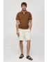 Mango Tricou polo tricotat Canario - Pled.ro