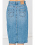 Marella Fusta de denim cu slit frontal Neige - Pled.ro