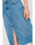 Marella Fusta de denim cu slit frontal Neige - Pled.ro