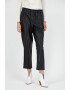 Marella Pantaloni crop de piele ecologica - Pled.ro