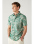 Marks & Spencer Camasa de bumbac cu imprimeu tropical Hawaiian - Pled.ro