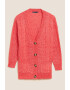 Marks & Spencer Cardigan cu decolteu in V si model torsade - Pled.ro