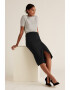 Marks & Spencer Fusta midi cu croiala creion si slit frontal - Pled.ro