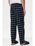 Marks & Spencer Pantaloni de pijama in carouri cu buzunare laterale - Pled.ro