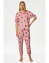 Marks & Spencer Pijama de fleece cu inimi - Pled.ro