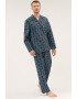 Marks & Spencer Pijama din amestec de bumbac cu model in carouri - Pled.ro