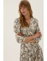 Marks & Spencer Rochie midi cu decolteu cache-coeur si prindere in talie - Pled.ro