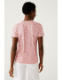 Marks & Spencer Tricou cu decolteu la baza gatului si model floral - Pled.ro