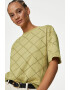 Marks & Spencer Tricou din amestec de bumbac cu model geometric - Pled.ro