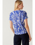 Marks & Spencer Tricou din amestec de in cu animal print - Pled.ro