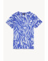 Marks & Spencer Tricou din amestec de in cu animal print - Pled.ro