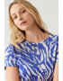 Marks & Spencer Tricou din amestec de in cu animal print - Pled.ro