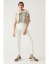 Marks & Spencer Tricou din amestec de in cu animal print - Pled.ro