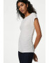 Marks & Spencer Tricou din amestec de modal cu decolteu barcuta - Pled.ro