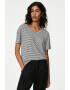 Marks & Spencer Tricou din in si modal cu model in dungi - Pled.ro