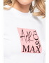 Max&Co Tricou crop cu imprimeu logo - Pled.ro