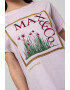 Max&Co Tricou de bumbac cu imprimeu grafic - Pled.ro