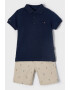 Mayoral Set de tricou polo si bermude chino - 2 piese - Pled.ro