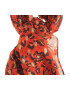 Meli Melo Esarfa rosie cu model animal print - Pled.ro