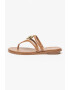 Michael Kors Papuci flip-flop din piele cu logo metalic Hampton - Pled.ro