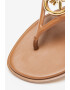 Michael Kors Papuci flip-flop din piele cu logo metalic Hampton - Pled.ro