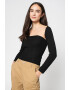 Missguided Bluza cu aspect striat si model convertibil - Pled.ro