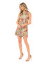 MIYU Rochie mini cu model floral si margele - Pled.ro