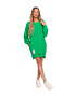 MOE Bluza de dama Tip Tunica Cu fermoare Bumbac Elastan Verde - Pled.ro