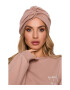 MOE Turban dama Bumbac Roz mocca Marime Universala - Pled.ro