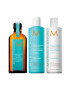 Moroccanoil Pachet Promo Volume pentru par lipsit de volum: Sampon si Balsam pentru Volume 250 ml + Ulei Tratament pentru toate tipurile de par 25 ml - Pled.ro