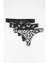 Moschino Set de chiloti tanga cu imprimeu - 3 perechi - Pled.ro