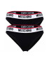 MOSCHINO Underwear Set de chiloti brazilieni din amestec de bumbac - 2 perechi - Pled.ro