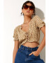 Motel Rocks Bluza crop cu imprimeu floral Aley - Pled.ro