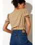 Motel Rocks Bluza crop cu imprimeu floral Aley - Pled.ro