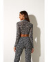 Motel Rocks Bluza crop cu imprimeu tribal - Pled.ro