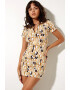 Motel Rocks Rochie bodycon mini cu imprimeu text Jeeves - Pled.ro