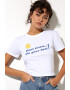 Motel Rocks Tricou din bumbac cu imprimeu grafic si text - Pled.ro