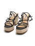 MTNG Sandale demi- wedge tip espadrile - Pled.ro