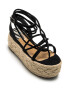 MTNG Sandale flatform tip espadrile de piele intoarsa ecologica - Pled.ro