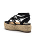 MTNG Sandale flatform tip espadrile de piele intoarsa ecologica - Pled.ro