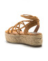 MTNG Sandale flatform tip espadrile de piele intoarsa ecologica - Pled.ro