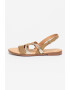 MTNG Sandale slingback de piele si piele intoarsa - Pled.ro