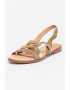 MTNG Sandale slingback de piele si piele intoarsa - Pled.ro